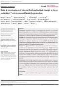 Cover page: Data-driven regions of interest for longitudinal change in three variants of frontotemporal lobar degeneration.