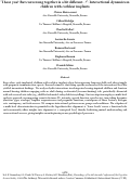 Cover page: "I hear you! But conversing together is a bit different...!": Interactional dynamics in children with cochlear implants