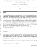 Cover page: Avoiding tipping points in fisheries management through Gaussian Process Dynamic Programming