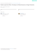 Cover page: Failed acquisition offers: The impact of failure reasons on target valuation