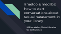 Cover page of #metoo &amp; medlibs: how to start conversations about sexual harassment in your library