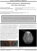 Cover page: Unilateral Internuclear Ophthalmoplegia after Minor Head Injur