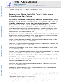 Cover page: Behavioral and mental health risk factor profiles among diverse primary care patients