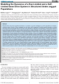 Cover page: Modeling the dynamics of a non-limited and a self-limited gene drive system in structured Aedes aegypti populations.