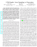 Cover page: 2.5K-Graphs: from Sampling to Generation