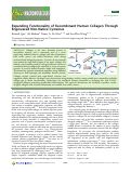 Cover page: Expanding Functionality of Recombinant Human Collagen Through Engineered Non-Native Cysteines