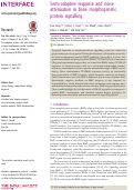 Cover page: Semi-adaptive response and noise attenuation in bone morphogenetic protein signalling