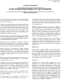 Cover page: A Case of Atypical Herpes Simplex Virus Type 2 Encephalitis