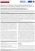 Cover page: Anatomy of a Hotspot: Chain and Seroepidemiology of Ebola Virus Transmission, Sukudu, Sierra Leone, 2015-16.
