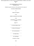 Cover page: The Developmental Process of Parent Advocacy for Black Mothers of Children on the Autism Spectrum