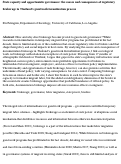 Cover page: State capacity and opportunistic governance: the causes and consequences of regulatorybrokerage in Thailand’s guestwork formalization process