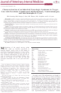 Cover page: Characterization of an Inherited Neurologic Syndrome in Toyger Cats with Forebrain Commissural Malformations, Ventriculomegaly and Interhemispheric Cysts.