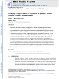 Cover page: Studying caregiver-infant co-regulation in dynamic, diverse cultural contexts: A call to action