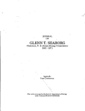 Cover page: Journal of Glenn T. Seaborg: 1961-1971 (Appendix: Press Conferences)