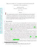 Cover page: Rigorous results for a population model with selection II: genealogy of the population