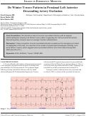 Cover page: De Winter T-wave Pattern in Proximal Left Anterior Descending Artery Occlusion