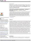 Cover page: How do soundboard-trained dogs respond to human button presses? An investigation into word comprehension.