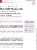 Cover page: Resistance to Ceftazidime-Avibactam Is Due to Transposition of KPC in a Porin-Deficient Strain of Klebsiella pneumoniae with Increased Efflux Activity