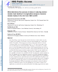 Cover page: What determines the success of states in reducing alcohol related crash fatalities? A longitudinal analysis of alcohol related crashes in the U.S. from 1985 to 2019.