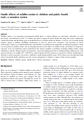 Cover page: Health effects of wildfire smoke in children and public health tools: a narrative review