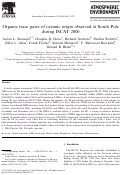 Cover page: Organic trace gases of oceanic origin observed at South Pole during ISCAT 2000