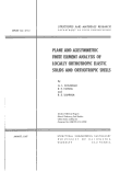 Cover page: Plane and Axisymmetric Finite Element Analysis of Locally Orthotropic Elastic Solids and Orthotropic Shells