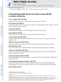 Cover page: Understanding Health Literacy for People Living With HIV: Locations of Learning.