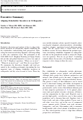 Cover page: Executive Summary: Aligning Stakeholder Incentives in Orthopaedics