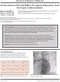 Cover page: ST-elevation in aVR with Diffuse ST-segment Depression: Need for Urgent Catheterization?