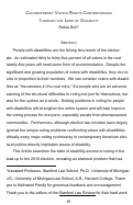 Cover page: Contemporary Voting Rights Controversies Through the Lens of Disability