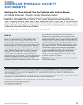 Cover page: Defining the Time-limited Trial for Patients with Critical Illness: An Official American Thoracic Society Workshop Report.