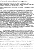 Cover page: A Nationwide Analysis of Kidney Autotransplantation.