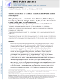 Cover page: Test for association of common variants in GRM7 with alcohol consumption