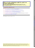 Cover page: Effects of cold cardioplegia on pH, Na, and Ca in newborn rabbit hearts