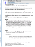 Cover page: CD3+CD56+ and CD3−CD56+ lymphocytes in the cerebrospinal fluid of persons with HIV-1 subtypes B and C