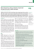 Cover page: Mesenchymal stem cells: mechanisms of potential therapeutic benefit in ARDS and sepsis