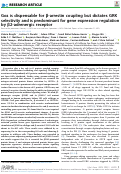 Cover page: Gαs is dispensable for β-arrestin coupling but dictates GRK selectivity and is predominant for gene expression regulation by β2-adrenergic receptor