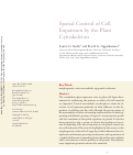 Cover page: Spatial Control of Cell Expansion by the Plant Cytoskeleton