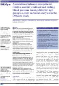 Cover page: Associations between occupational relative aerobic workload and resting blood pressure among different age groups: a cross-sectional analysis in the DPhacto study