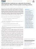 Cover page: Shifting decision thresholds can undermine the probative value and legal utility of forensic pattern-matching evidence