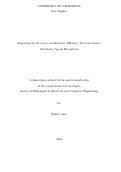 Cover page: Improving the Accuracy and Inference Efficiency for Low-resource Automatic Speech Recognition