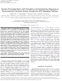 Cover page: Human Primordial Germ Cell Formation Is Diminished by Exposure to Environmental Toxicants Acting through the AHR Signaling Pathway