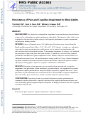 Cover page: Persistence of pain and cognitive impairment in older adults