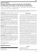 Cover page: Placebo Adherence and Its Association with Morbidity and Mortality in the Studies of Left Ventricular Dysfunction