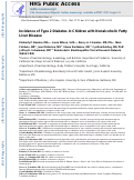 Cover page: Incidence of Type 2 Diabetes in Children With Nonalcoholic Fatty Liver Disease