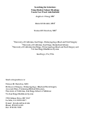 Cover page: Searching the Literature Using Medical Subject Headings versus Text Word with PubMed