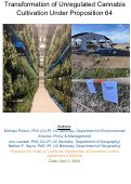 Cover page: Transformation of Unregulated Cannabis Cultivation Under Proposition 64