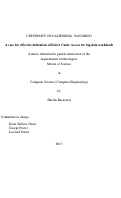 Cover page: A case for effective utilization of Direct Cache Access for big data workloads