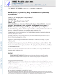 Cover page: Halofuginone, a promising drug for treatment of pulmonary hypertension