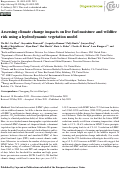 Cover page: Assessing climate change impacts on live fuel moisture and wildfire risk using a hydrodynamic vegetation model